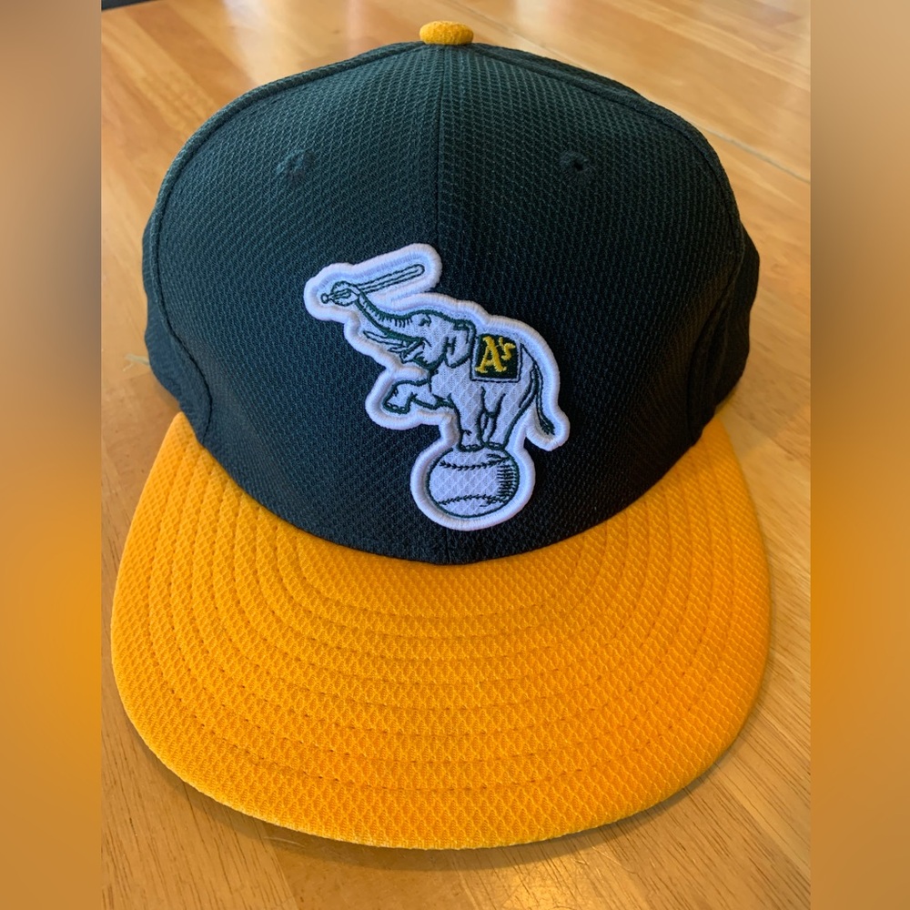 Oakland A’s Elephants Green and Yellow Hat